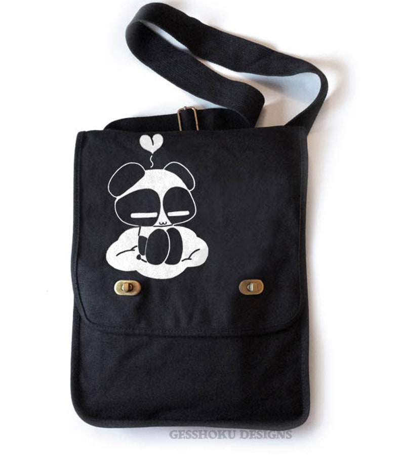 Kawaii Panda School bag bookbag cute panda laptop bag Kawaii panda on a cloud