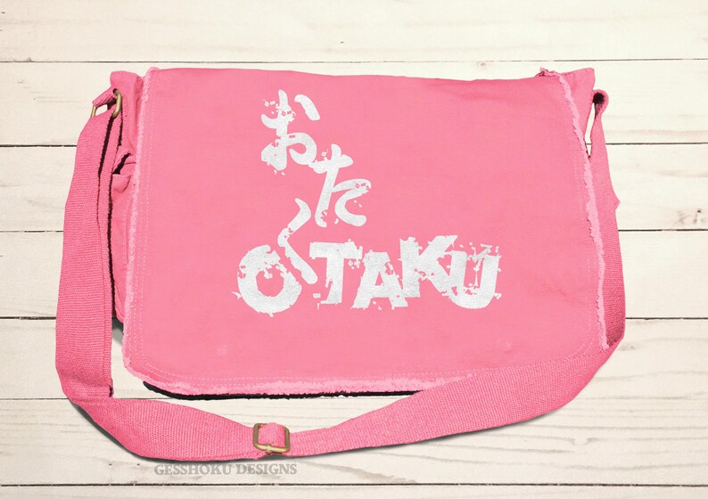 Otaku Messenger Bag Anime laptop bag canvas school bag anime convention bag japanese otaku japan manga