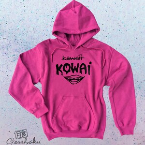 KOWAI Not Kawaii Hoodie Creepy Cute Sweatshirt Pastel Goth - Etsy