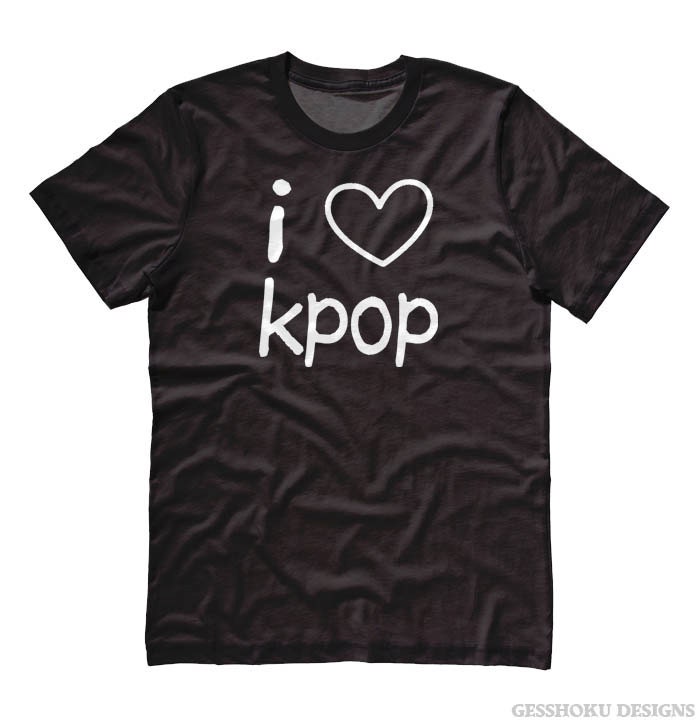 KPOP t-shirt I Love KPOP shirt fandom clothing korean pop | Etsy