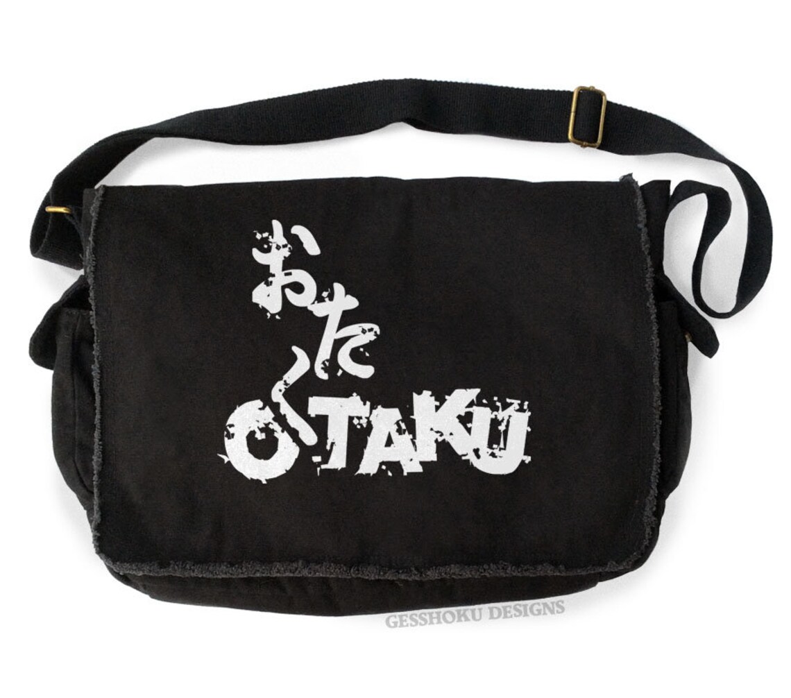 Otaku Messenger Bag Anime laptop bag canvas school bag anime Etsy