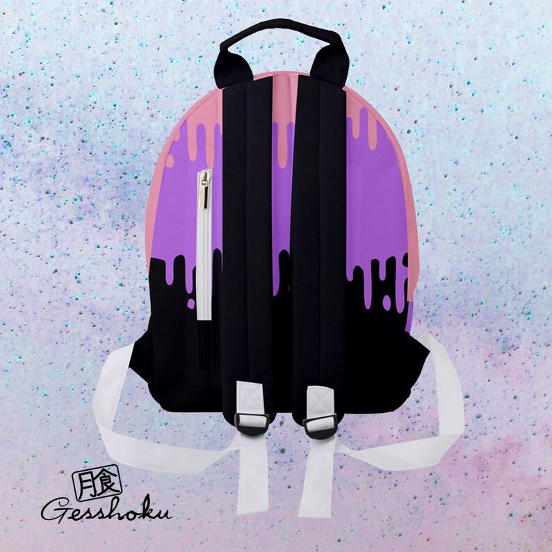 Goth Mini Backpack Pastel Goth Bag Dripping Slime Etsy