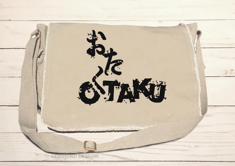 Otaku Messenger Bag Anime laptop bag canvas school bag anime convention bag japanese otaku japan manga