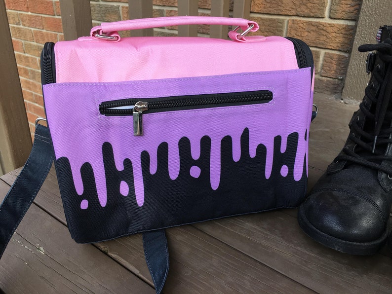 Pastel Goth Bag Gothic Kawaii Slime Drips Satchel Messenger Etsy