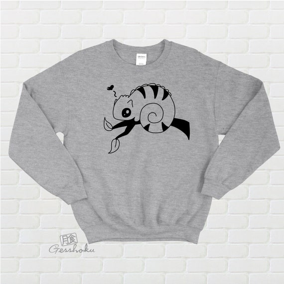 Chameleon Sweatshirt Cute Lizard Shirt Kawaii Clothing Chameleon