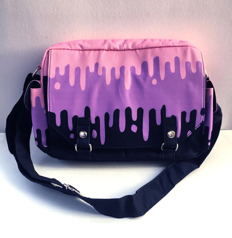 Pastel Goth Messenger Bag Kawaii Slime Book Bag Aesthetic Etsy