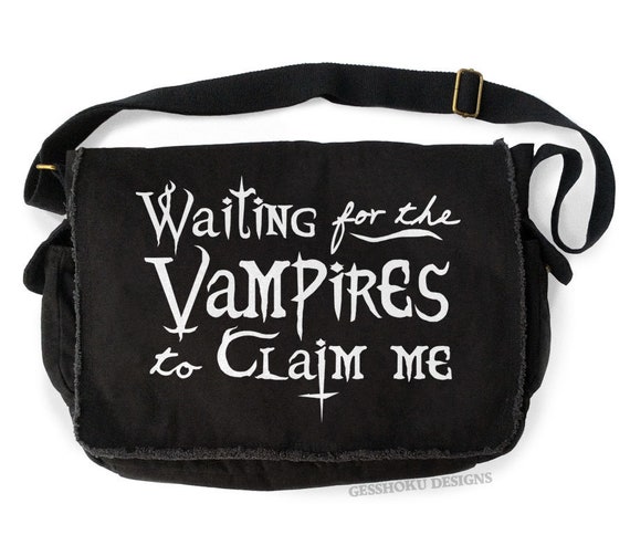 Gothic Crossbody Bag Mini Messenger Bags Goth purse With Adjustable Straps