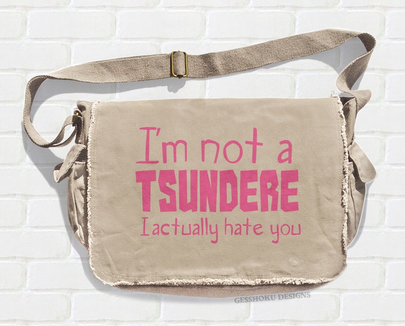 Tsundere Anime Bag kawaii aesthetic japanese messenger bag Etsy