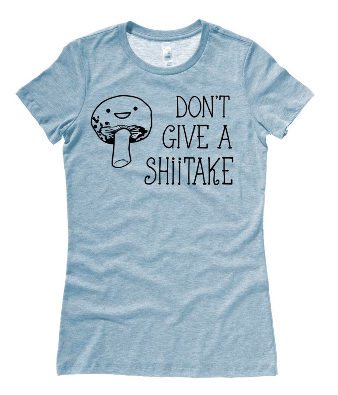 Funny Tshirt Mushroom shirt Don't give a shiitake Kawaii Etsy
