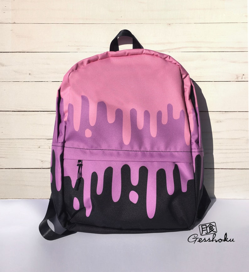 Pastel Goth Backpack Slime School Bag yami kawaii purple pink Etsy