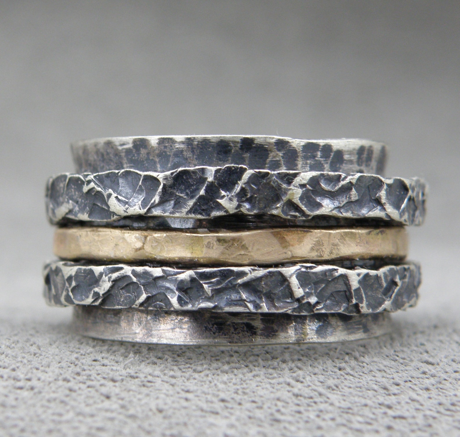 Spinner Ring Fiddle Ring Remembrance Ring Unisex Ring Etsy