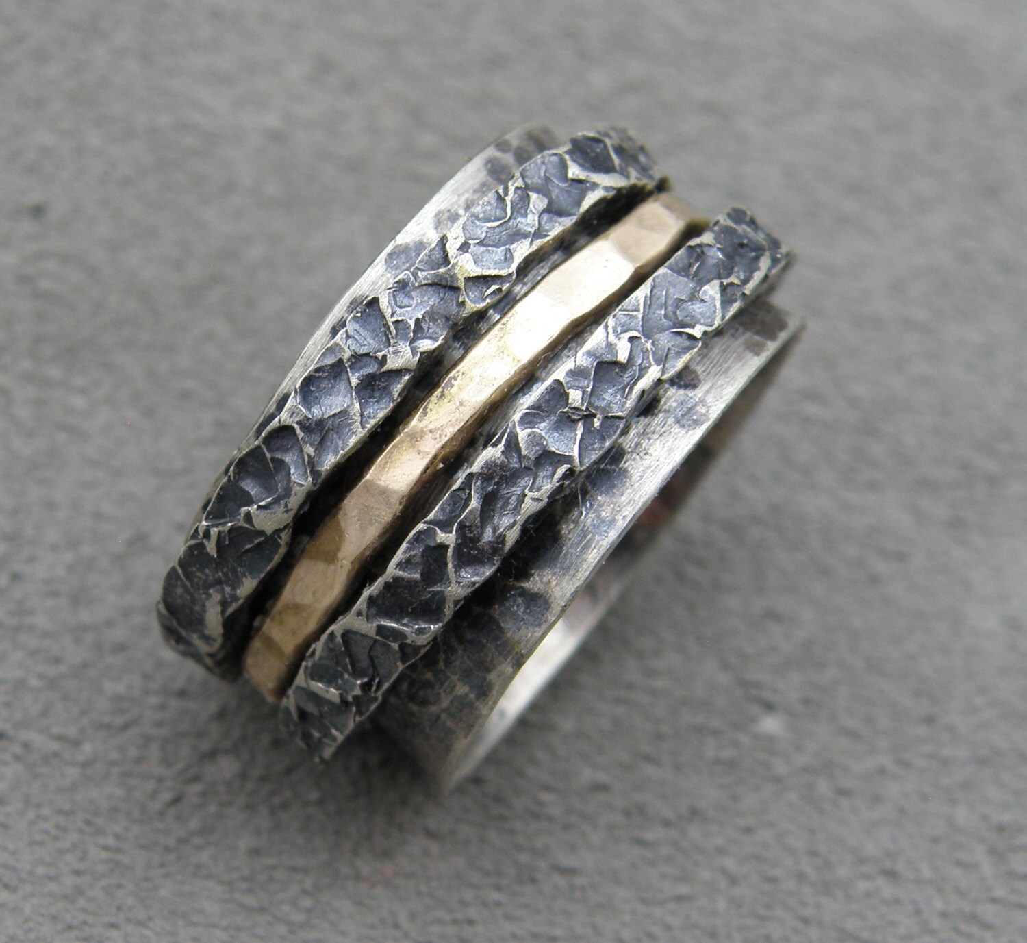 Spinner Ring Fiddle Ring Remembrance Ring Unisex Ring Etsy