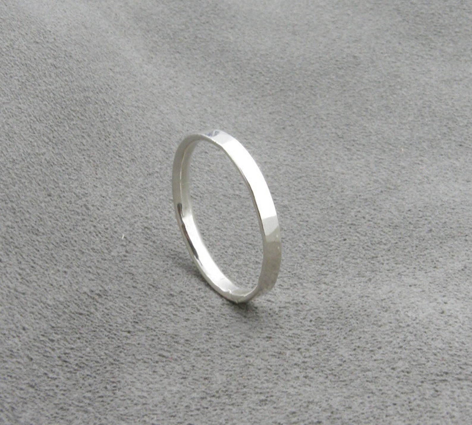 Silver Ring Comfort Fit Band Etsy