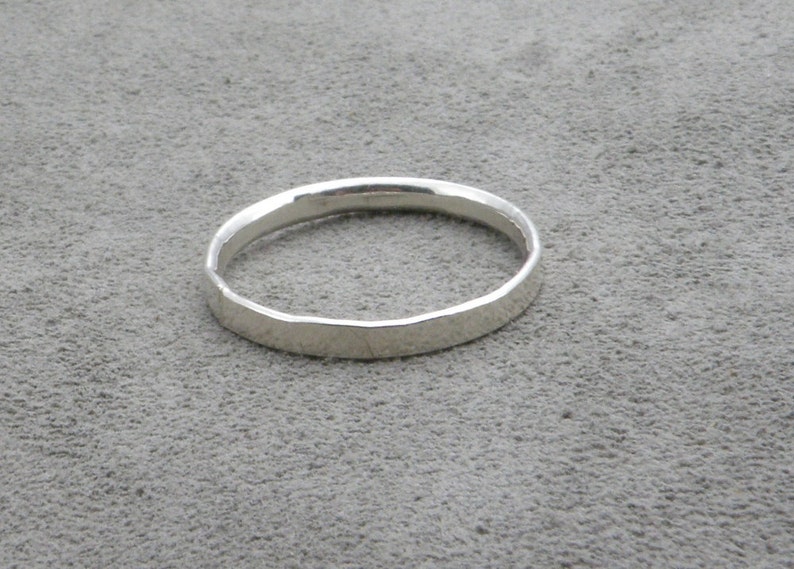 Silver Ring Comfort Fit Band Etsy