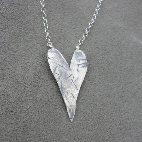 Heart Necklace Scared Heart Pendant shops