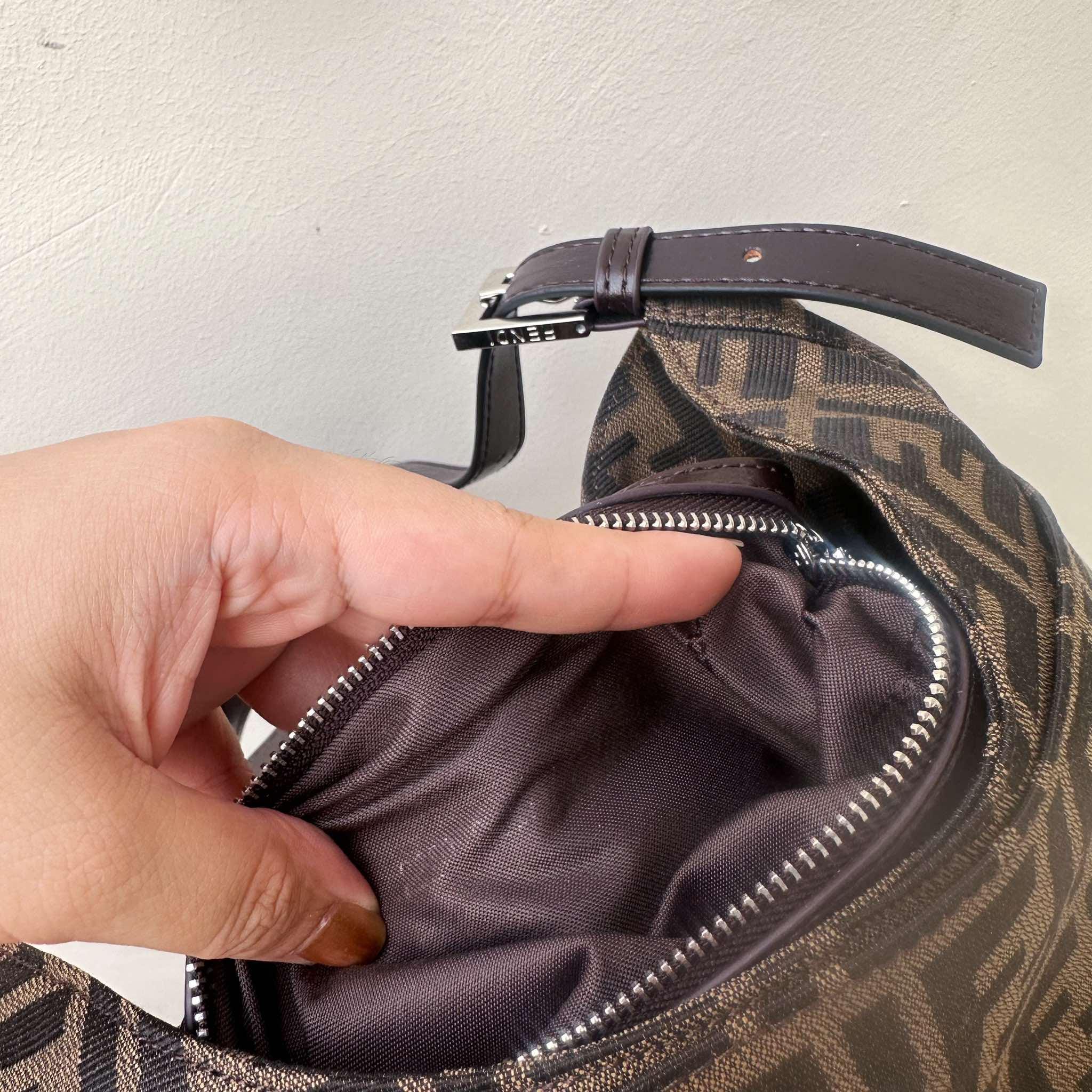 Fendi Vintage Zucca Shoulder Bag Hobo Bag Etsy Ireland