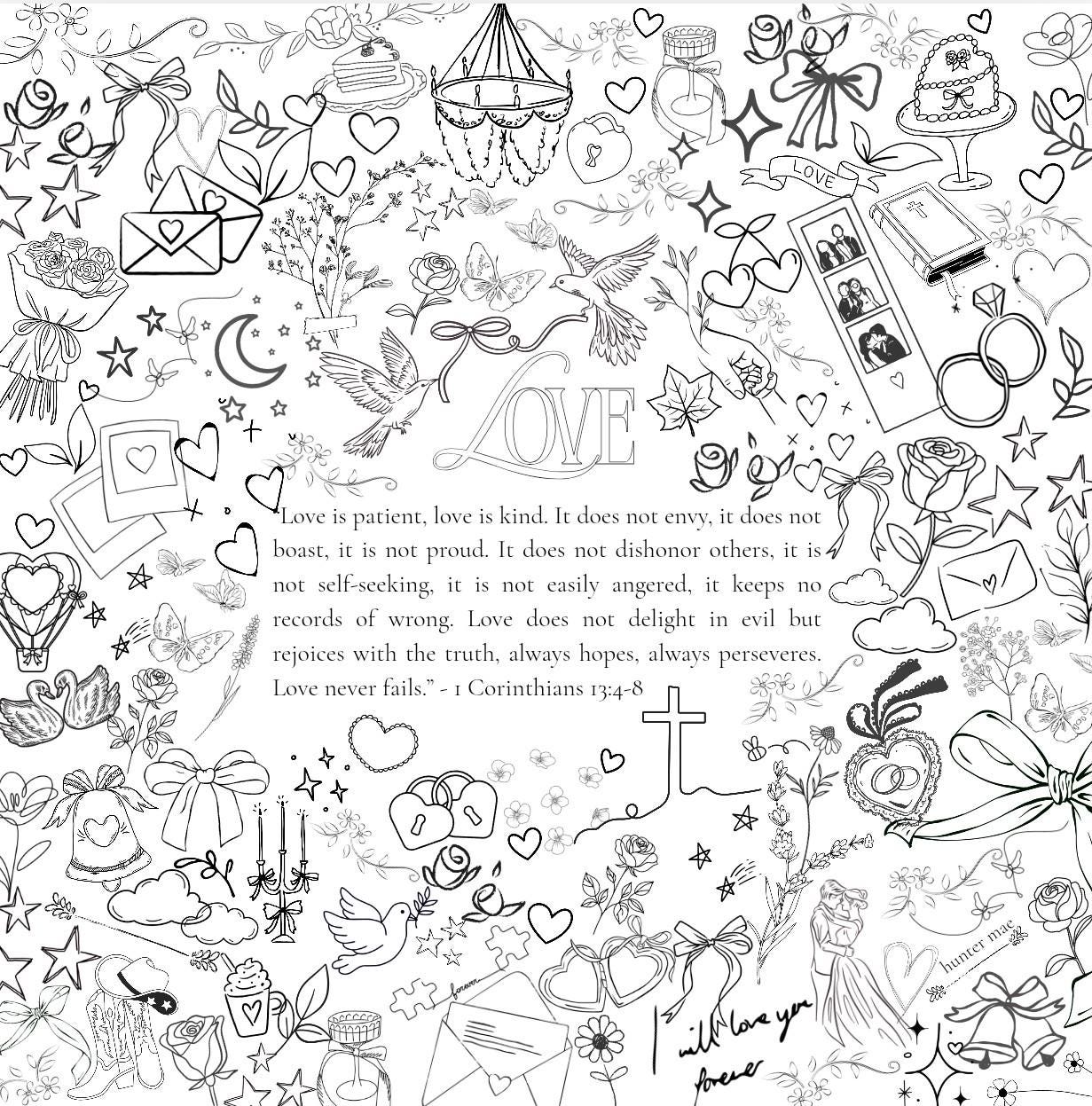 Love Map Colouring In Love Colouring Page - Etsy