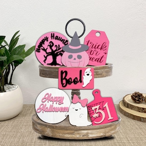 Cute Halloween Tiered Tray Svg,Bundle Halloween Day Tiered Tray ,Halloween Tiered Tray,Halloween Signs Svg,Halloween Decor,Laser Ready Files