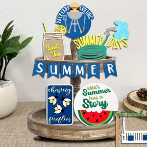 Bundle Summer Day Tiered Tray SVG - DIGITAL FILES
