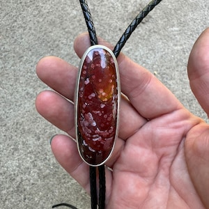 Solar-flare From Quartzite Bolo Tie
