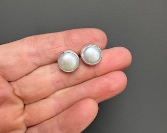 Pearl Post Earrings