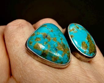 Open Shank Statement Turquoise Ring