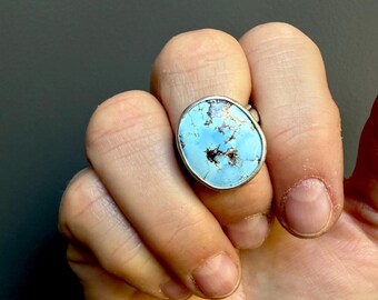 Size 9 - Golden Hills Turquoise Statement Ring
