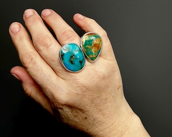 Open Shank Statement Turquoise Ring