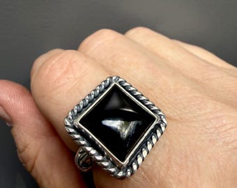 Size  8 - Onyx Statement Ring