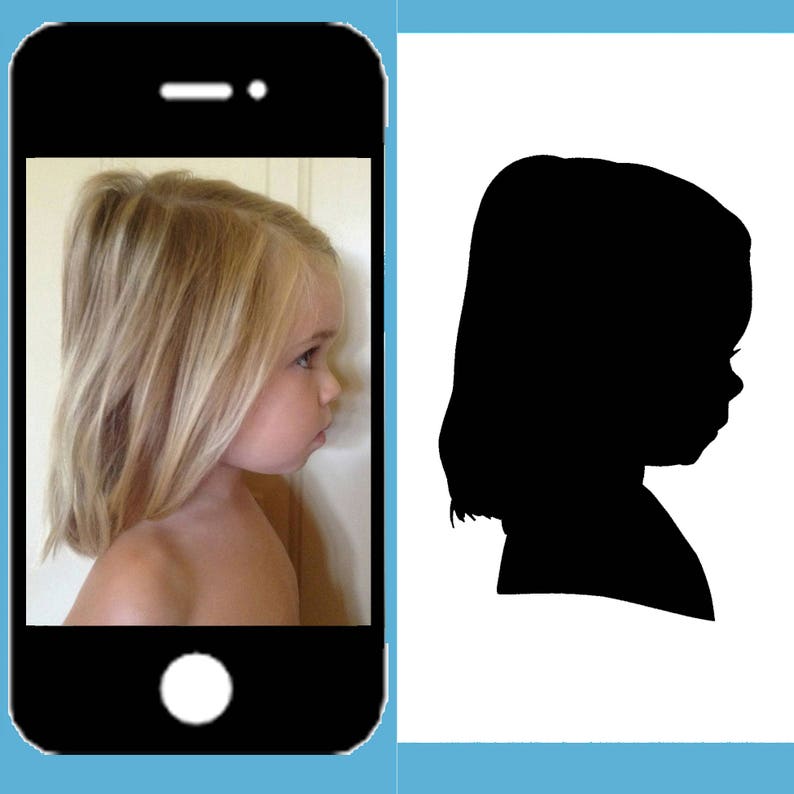 Personalized Child Silhouette Baby Nursery Wall Art Home Decor | Etsy