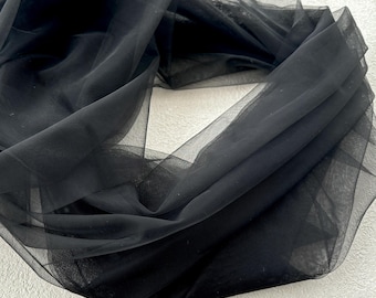 Black Tulle Fabric,High Quality Tulle Fabric,Party Decoration Tulle Fabric,Plain Tulle,Extra Soft Tulle,Exquisite Bridal Wedding Fabric