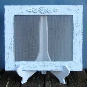 Earring Holder On A Stand , Light Blue Shabby Chic Earring Display ,Jewellry Display , 25 40 Earrings image 3