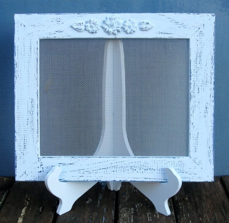 Earring Holder On A Stand , Light Blue Shabby Chic Earring Display ,Jewellry Display , 25 40 Earrings image 3