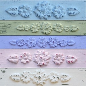 JEWELRY DISPLAY RACK Light Blue Shabby Chic, jewelry wall organizer / 25 40 Earrings / 20 30 Necklaces image 5
