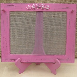 Earring Holder On A Stand / Royal Fuchsia Shabby Chic / 25 40 Earrings / 6-10 Necklaces Buy 1 Item From The Shop And Get 1 Small Gift image 2