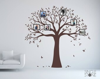 Photo Frame Family Tree Wall Decal Mural - Custom Home Decor