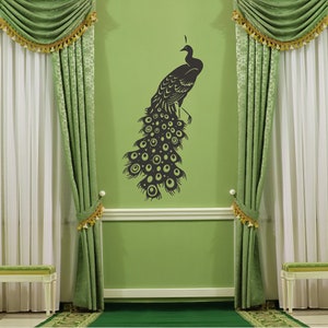 Peacock Wall Decal - Vinyl Wall Stickers Art Graphics Custom Home Decor