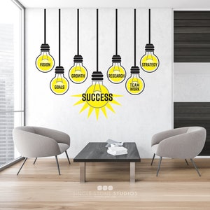 Business Success Series - Lightbulb, Decals - Logos, Signage, Corporate Design, Motivational, Teamwork, Ideas