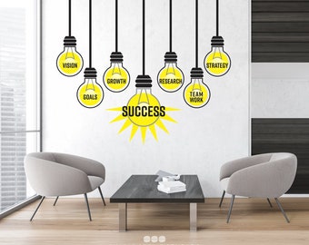 Business Success Series - Lightbulb, Decals - Logos, Signage, Corporate Design, Motivational, Teamwork, Ideas