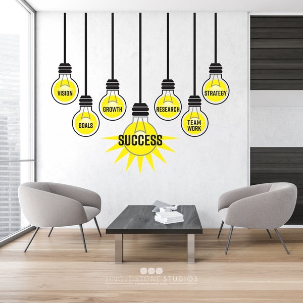 Business Success Series - Lightbulb, Decals - Logos, Signage, Corporate Design, Motivational, Teamwork, Ideas