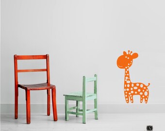 Nursery Baby Giraffe Wall Decal - Vinyl Wall Stickers Art Custom Home Decor