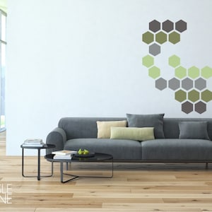 Honeycomb Pattern Wall Decals Vinyl Stickers Art Custom Home Decor image 1