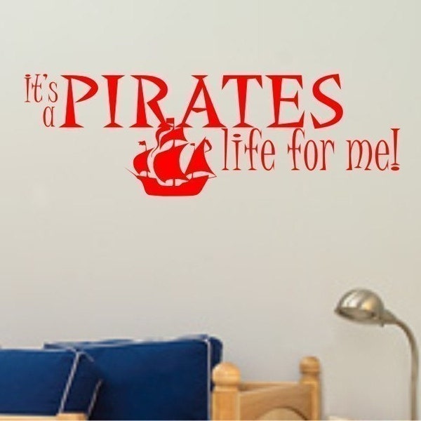 Vinyl Wall Decals Stickers Art Graphics Words Lettering Pirate Ship