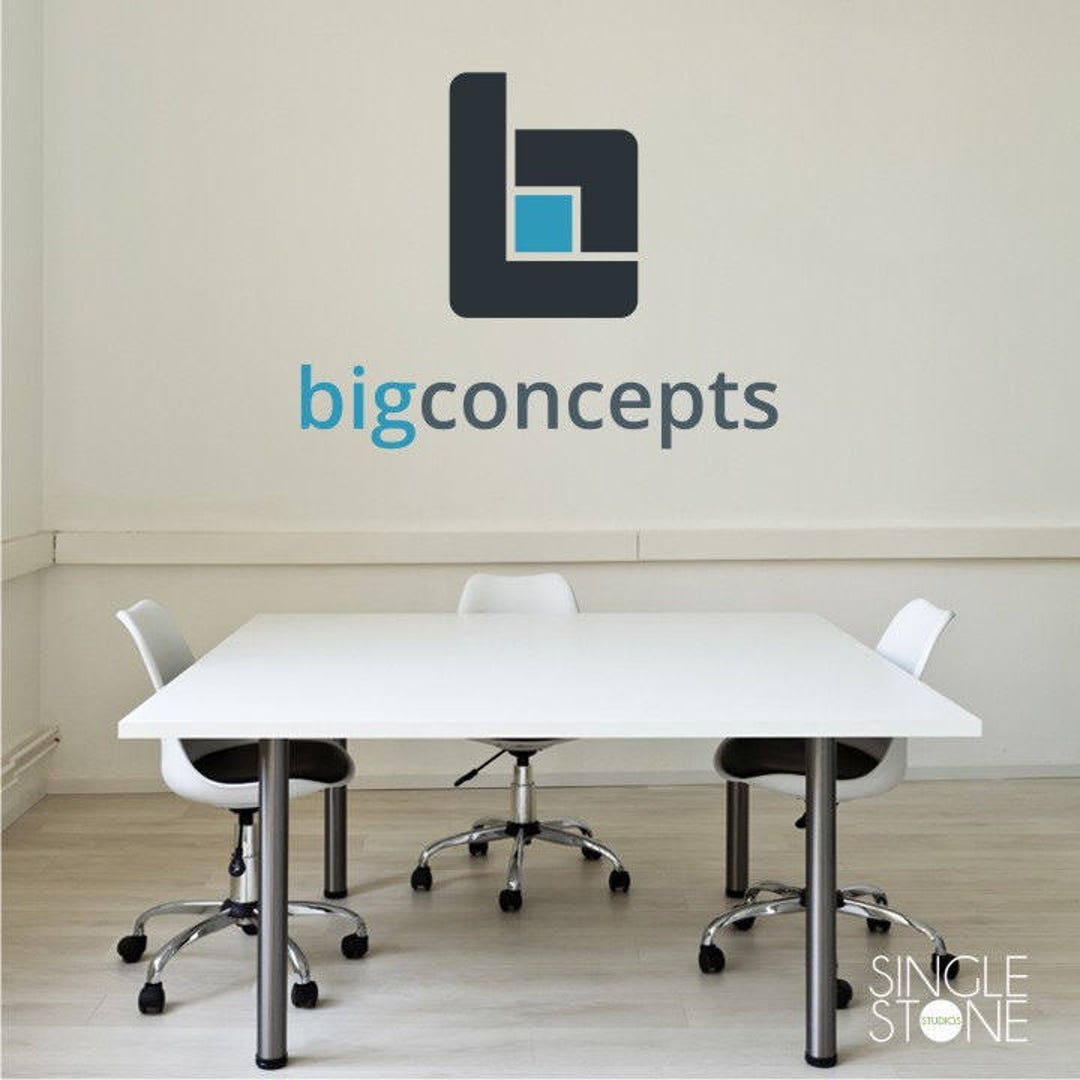 Custom Business Logo Wall Decal Deposit Custom Home Decor Etsy