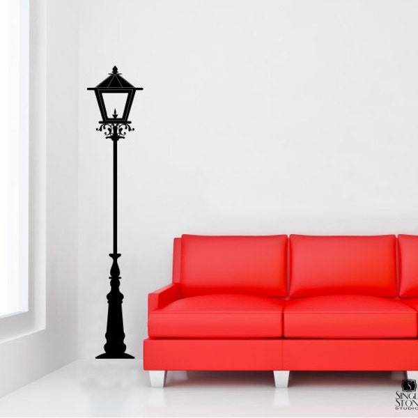 Street Lamp Wall Decal Light Lantern - Vinyl Wall Stickers Art Home Decor