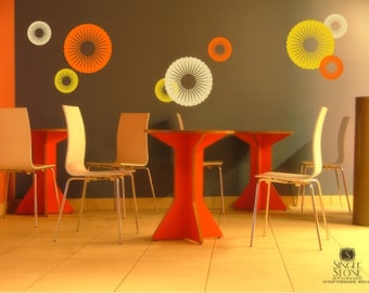 Wall Decals Funky Circles - Vinyl Stickers Art Graphics Custom Home Decor