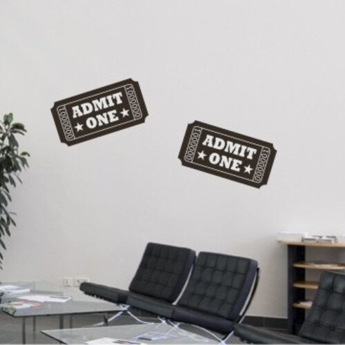 Film Strip Wall Decal Home Theater Cinema Tape Movie Vinyl Etsy