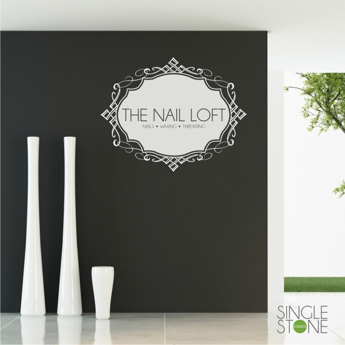 Custom Business Logo Wall Decal Deposit Custom Home Decor Etsy