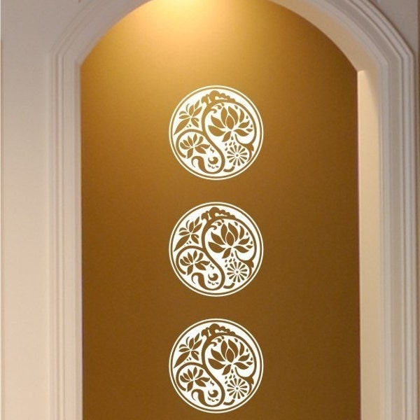 Ornamental Mums - Vinyl Wall Decals Stickers Art Graphics