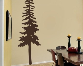 Pine Tree Wall Decal - Vinyl Wall Stickers Art Custom Home Decor